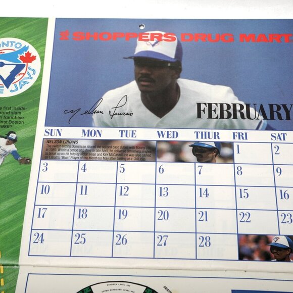 Vintage Toronto Blue Jays 1990/1992 Baseball Season Calendars & Pro Stats Chart - Picture 8 of 15